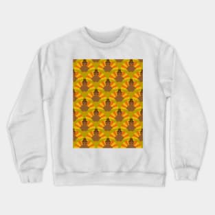 thanksgiving turkey pattern Crewneck Sweatshirt